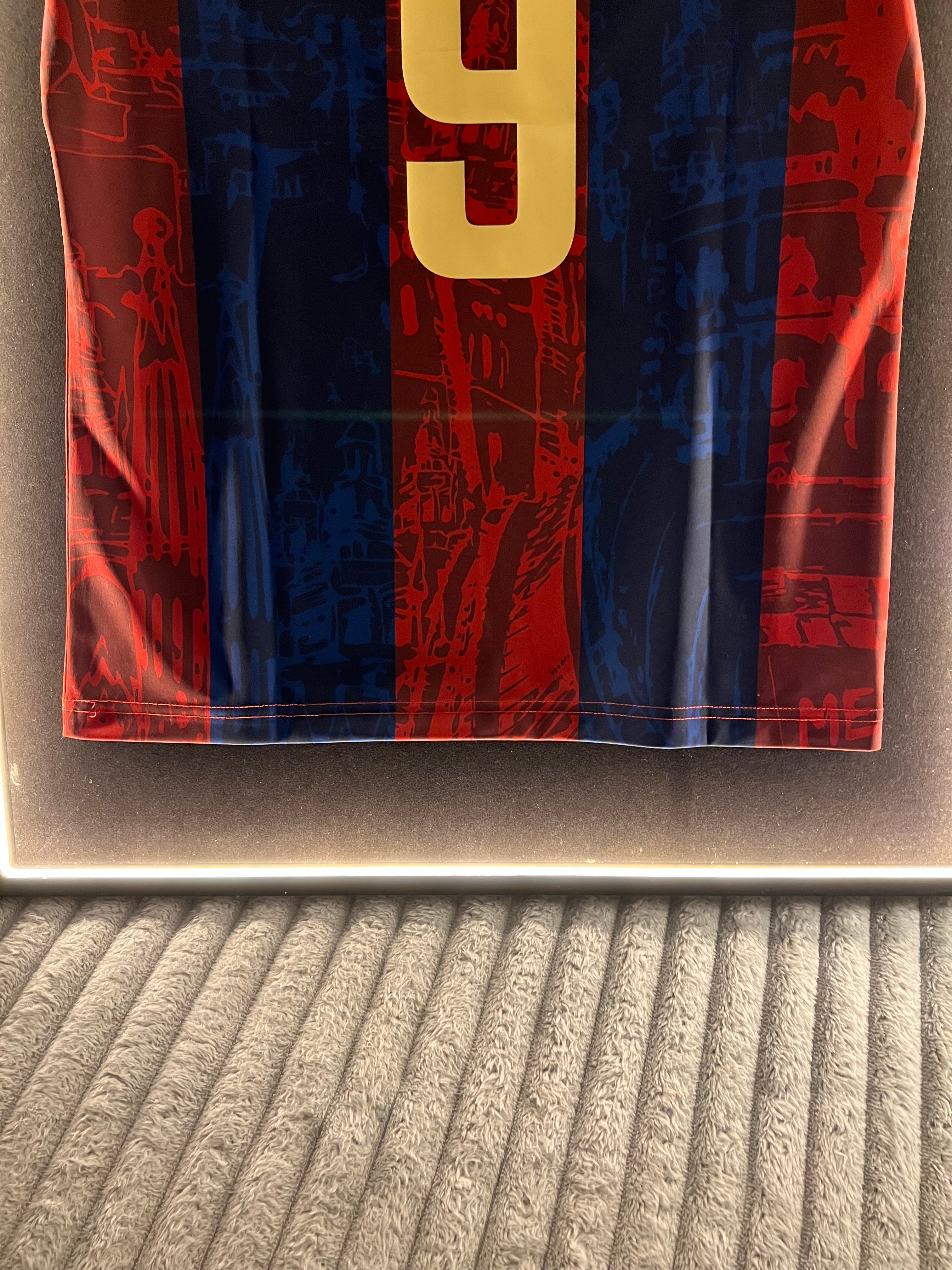 LED Sports Jersey Display Frame Case – Custom Colour Background | Football • Soccer • Basketball • Rugby • Baseball • Hockey