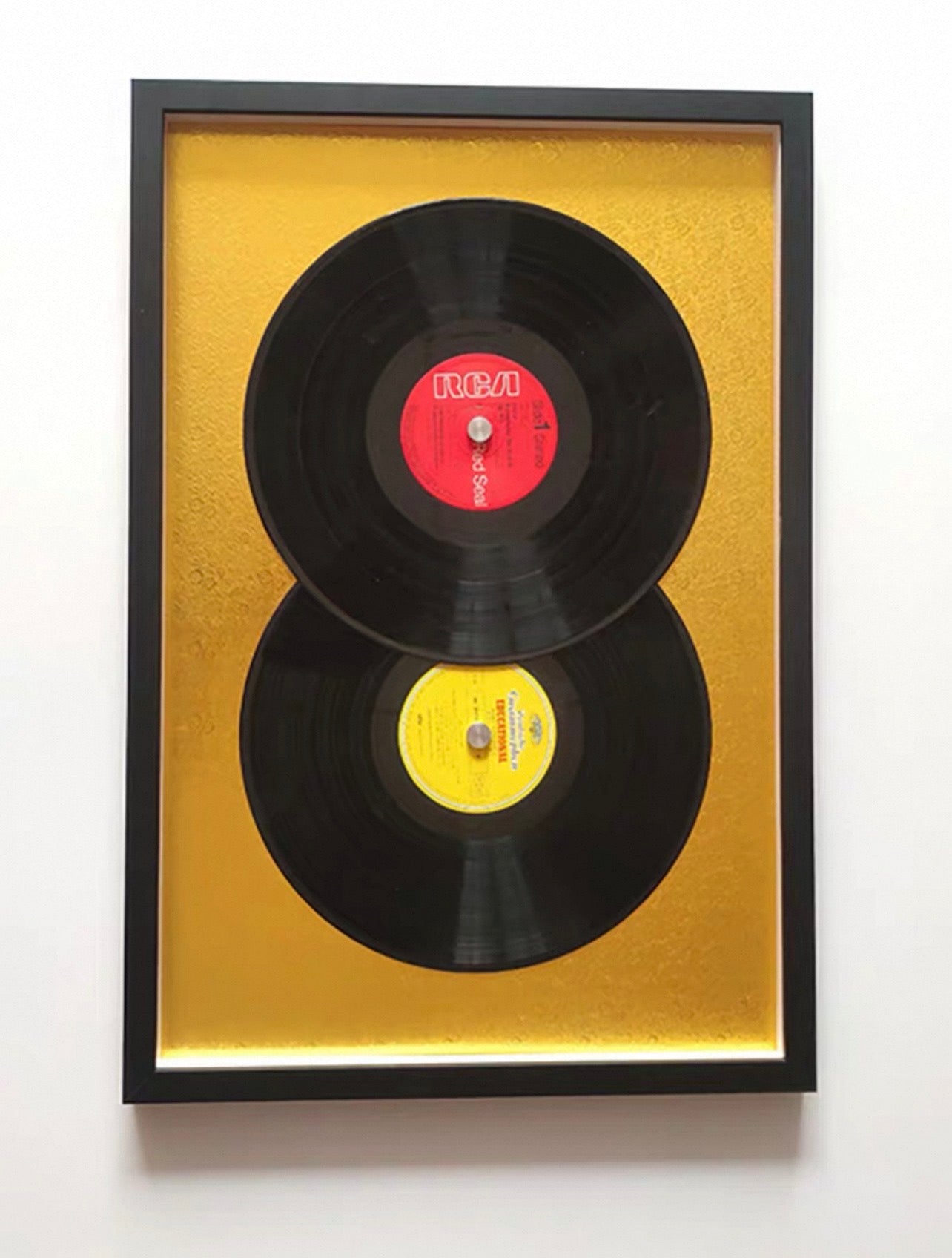 12" Vinyl Record Colour Display Frame | LP Album Wall Display | Double-Sided Coloured Matboard