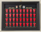 Football Club Evolution Jersey Display Frame | Soccer Memorabilia Gift | Manchester United, Arsenal & More - The Card Collective