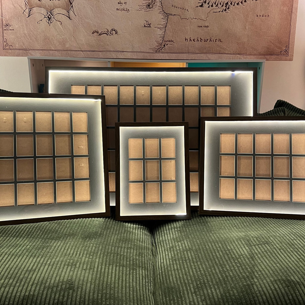 15–16 Card Trading Card Display Frame Case – Custom Lumen II LED Frame | Pokémon • MTG • Yu - Gi - Oh • One Piece • Sports Cards - The Card Collective