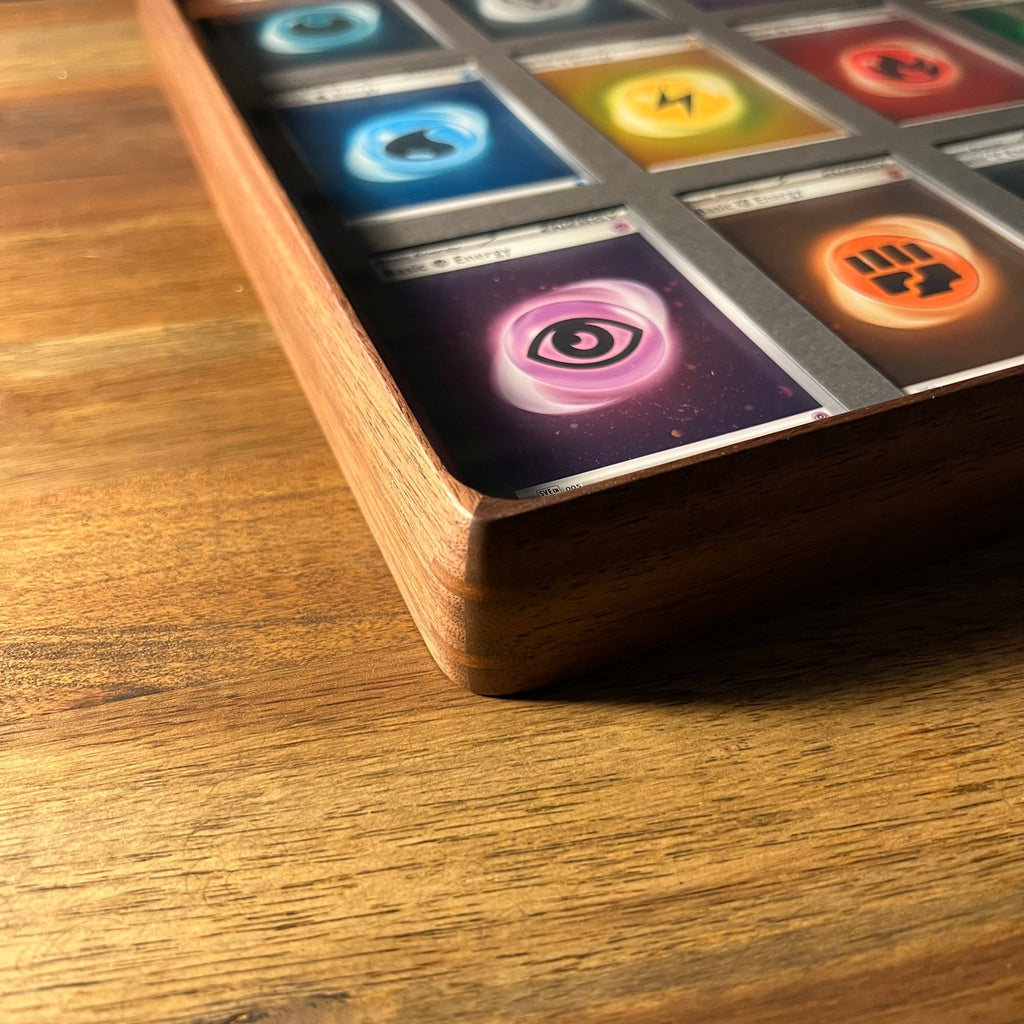 12 Card Trading Card Display Frame Case – Custom Arc V Curved Hardwood Frame | Pokémon • MTG • Yu - Gi - Oh • One Piece • Sports Cards - The Card Collective