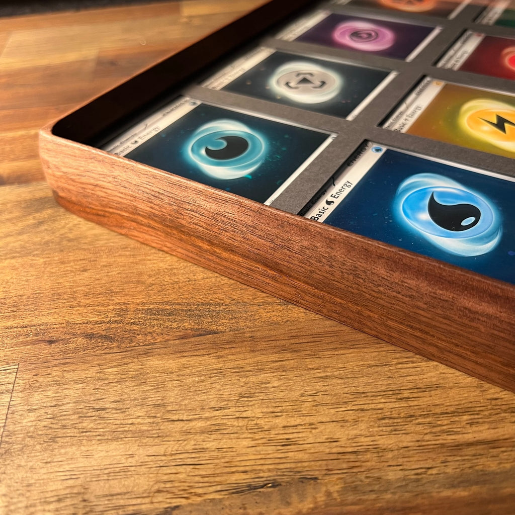 12 Card Trading Card Display Frame Case – Custom Arc V Curved Hardwood Frame | Pokémon • MTG • Yu - Gi - Oh • One Piece • Sports Cards - The Card Collective