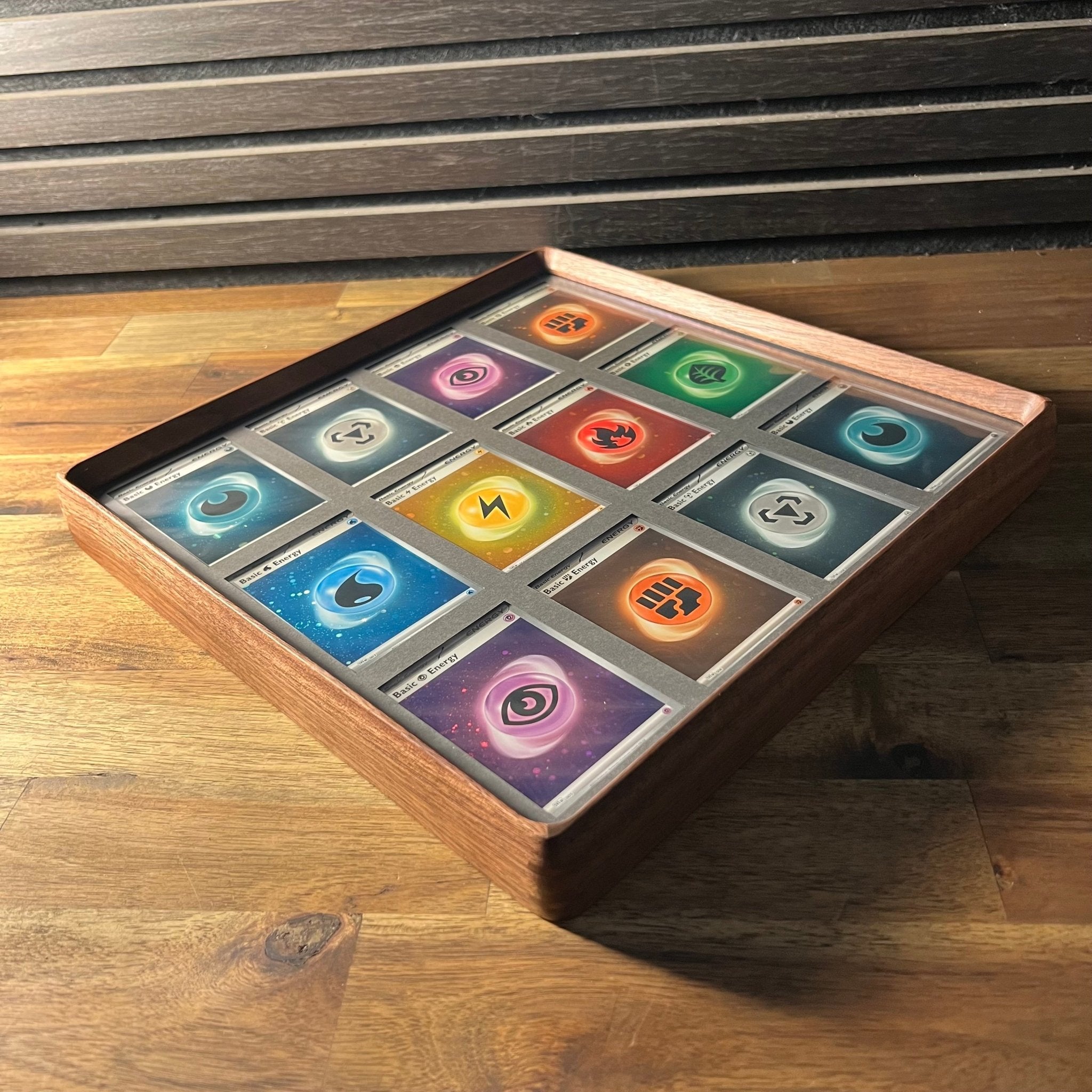 12 Card Trading Card Display Frame Case – Custom Arc V Curved Hardwood Frame | Pokémon • MTG • Yu - Gi - Oh • One Piece • Sports Cards - The Card Collective