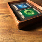 2 Card Trading Card Display Frame Case – Custom Arc I Curved Hardwood Frame | Pokémon • MTG • Yu - Gi - Oh • One Piece • Sports Cards - The Card Collective