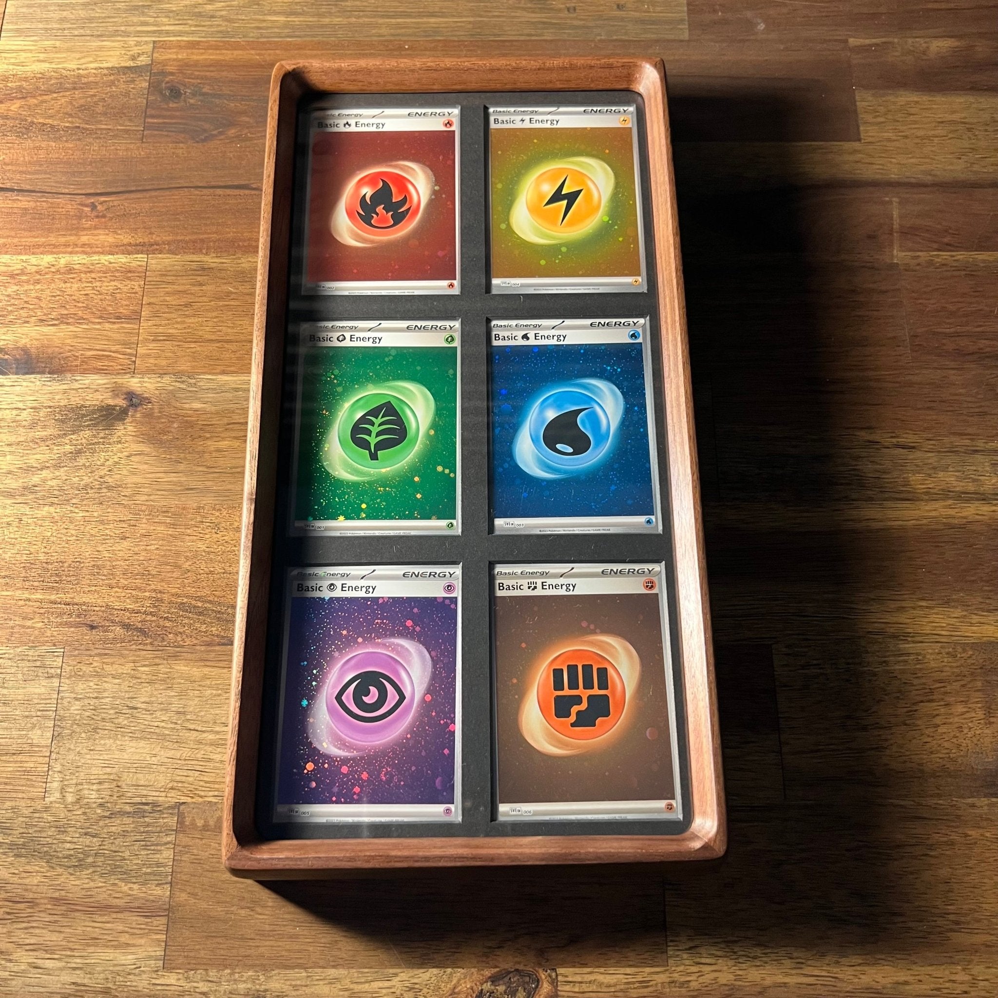 4–6 Card Trading Card Display Frame Case – Custom Arc IV Curved Hardwood Frame | Pokémon • MTG • Yu - Gi - Oh • One Piece • Sports Cards - The Card Collective