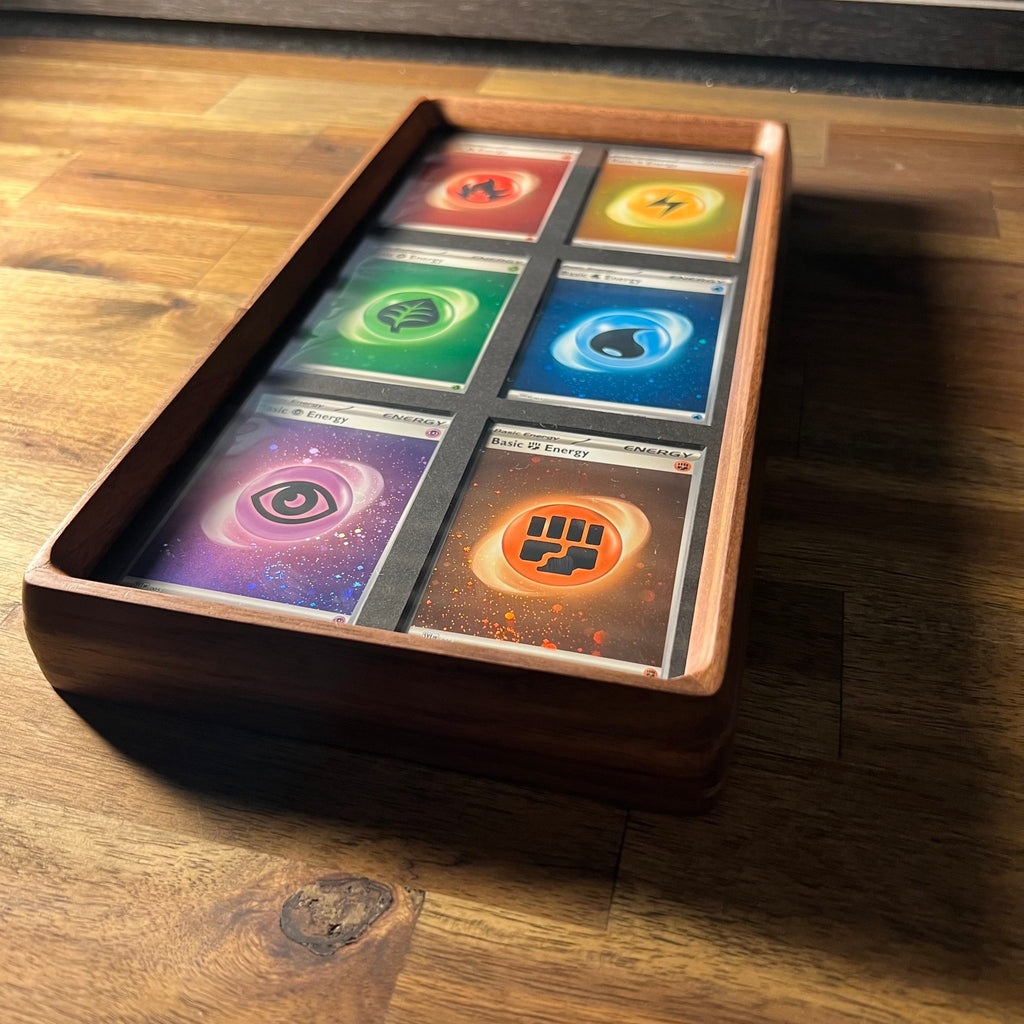 4–6 Card Trading Card Display Frame Case – Custom Arc IV Curved Hardwood Frame | Pokémon • MTG • Yu - Gi - Oh • One Piece • Sports Cards - The Card Collective