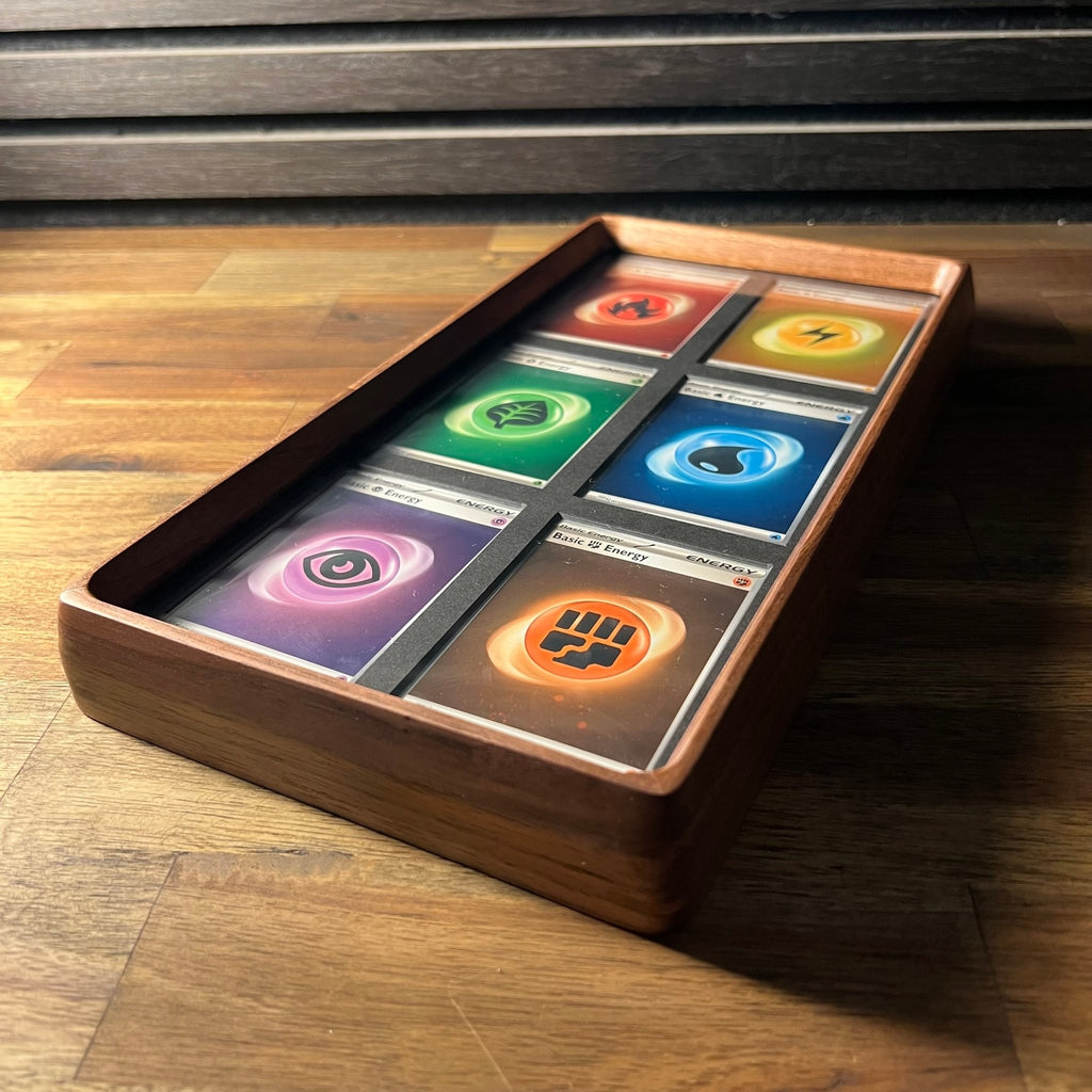 4–6 Card Trading Card Display Frame Case – Custom Arc IV Curved Hardwood Frame | Pokémon • MTG • Yu - Gi - Oh • One Piece • Sports Cards - The Card Collective