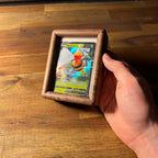 SnapFrame – Toploader Magnetic Curved Solid Wood Raw Trading Card Display Frame Case for Pokémon, MTG, Yu - Gi - Oh! & One Piece - The Card Collective