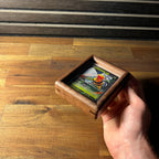 SnapFrame – Toploader Magnetic Curved Solid Wood Raw Trading Card Display Frame Case for Pokémon, MTG, Yu - Gi - Oh! & One Piece - The Card Collective