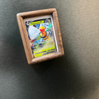 SnapFrame – Toploader Magnetic Curved Solid Wood Raw Trading Card Display Frame Case for Pokémon, MTG, Yu - Gi - Oh! & One Piece - The Card Collective