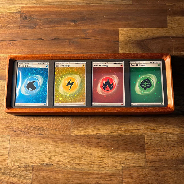 2–4 Card Trading Card Display Frame Case – Custom Arc II Curved Hardwood Frame | Pokémon • MTG • Yu - Gi - Oh • One Piece • Sports Cards - The Card Collective