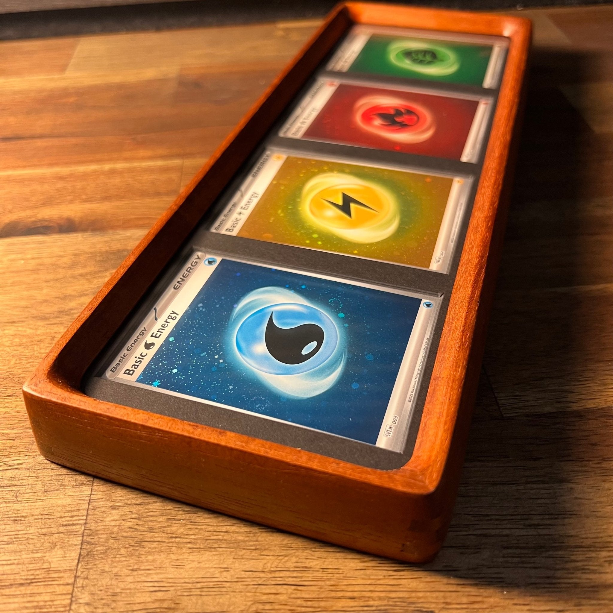 2–4 Card Trading Card Display Frame Case – Custom Arc II Curved Hardwood Frame | Pokémon • MTG • Yu - Gi - Oh • One Piece • Sports Cards - The Card Collective