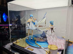 Premium Dual-Lit LED Acrylic Display Case | Dustproof Display Box & Shelf for LEGO, Statues, Models & Memorabilia - The Card Collective