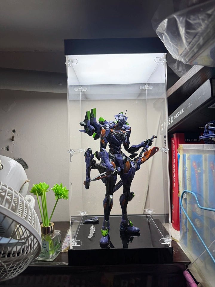 Premium Dual-Lit LED Acrylic Display Case | Dustproof Display Box & Shelf for LEGO, Statues, Models & Memorabilia - The Card Collective