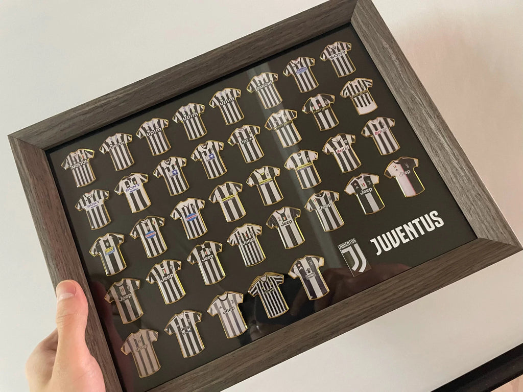Football Club Evolution Jersey Display Frame | Soccer Memorabilia Gift | Manchester United, Arsenal & More - The Card Collective