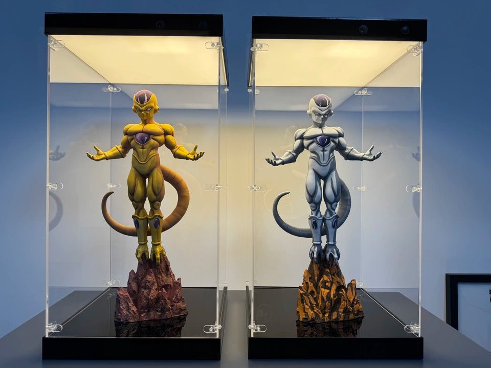 Premium Dual-Lit LED Acrylic Display Case | Dustproof Display Box & Shelf for LEGO, Statues, Models & Memorabilia - The Card Collective