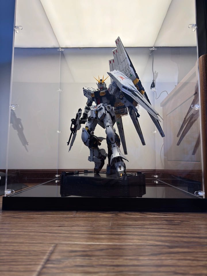 Premium Dual-Lit LED Acrylic Display Case | Dustproof Display Box & Shelf for LEGO, Statues, Models & Memorabilia - The Card Collective