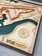 Shanghai Circuit Wall Art | Laser Engraved Wood • Chinese GP • Motorsport Gift - The Card Collective