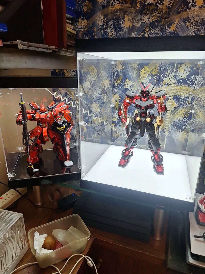 Premium Dual-Lit LED Acrylic Display Case | Dustproof Display Box & Shelf for LEGO, Statues, Models & Memorabilia - The Card Collective