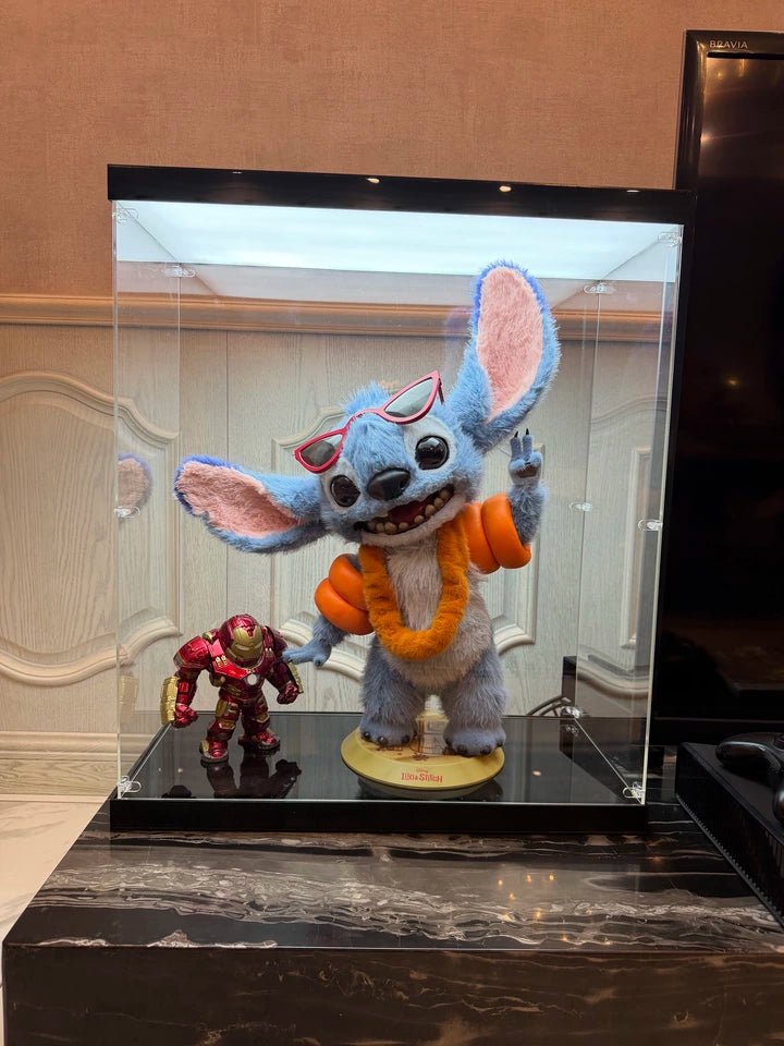 Premium Dual-Lit LED Acrylic Display Case | Dustproof Display Box & Shelf for LEGO, Statues, Models & Memorabilia - The Card Collective