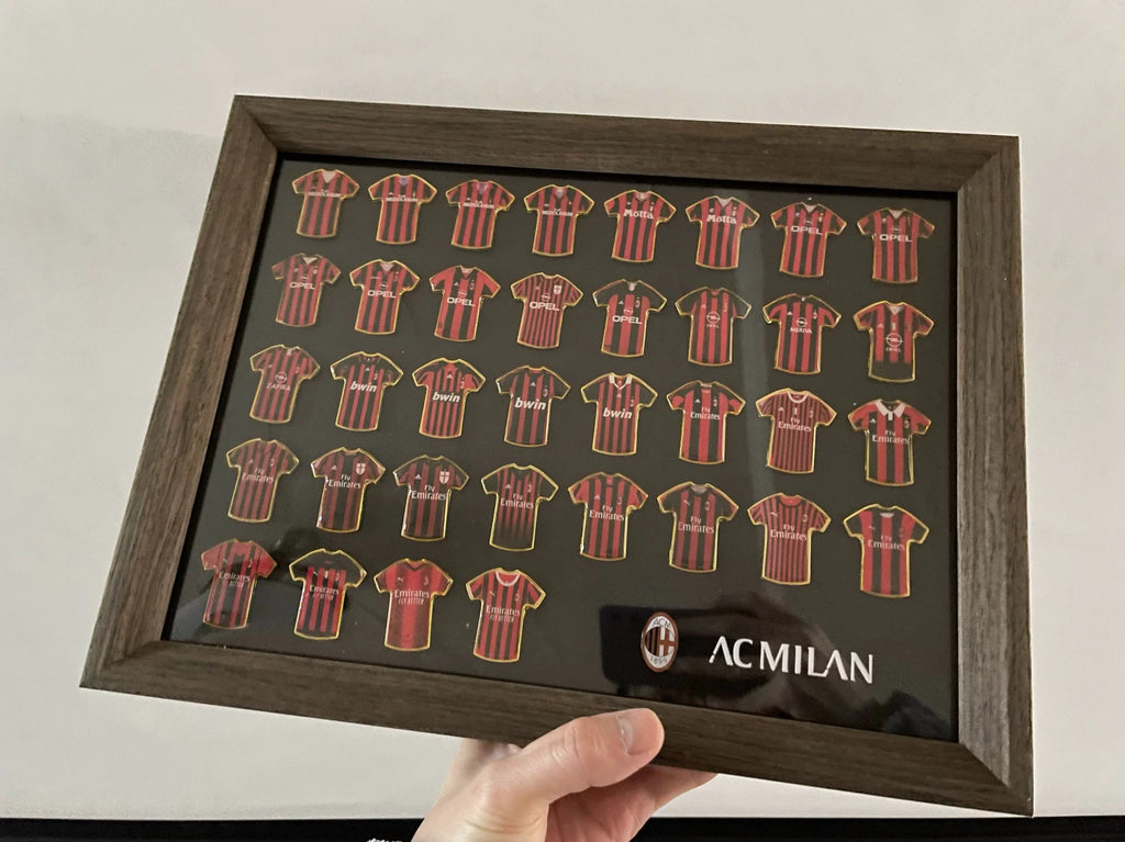Football Club Evolution Jersey Display Frame | Soccer Memorabilia Gift | Manchester United, Arsenal & More - The Card Collective