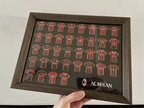 Football Club Evolution Jersey Display Frame | Soccer Memorabilia Gift | Manchester United, Arsenal & More - The Card Collective