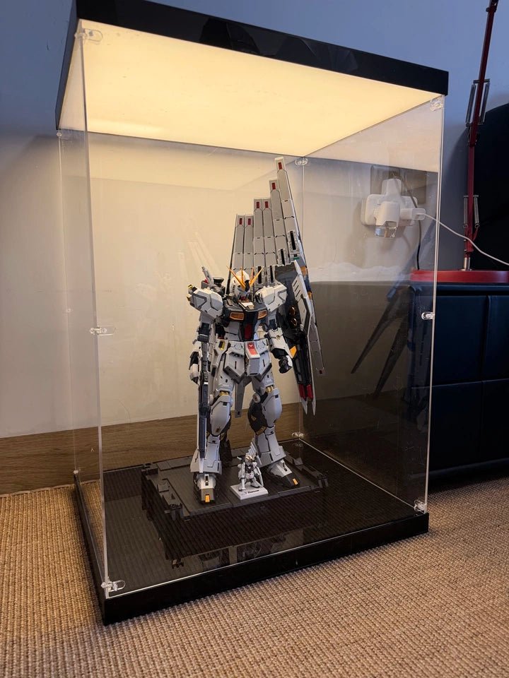 Premium Dual-Lit LED Acrylic Display Case | Dustproof Display Box & Shelf for LEGO, Statues, Models & Memorabilia - The Card Collective
