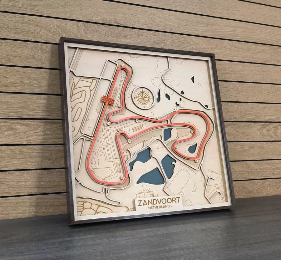 Shanghai Circuit Wall Art | Laser Engraved Wood • Chinese GP • Motorsport Gift - The Card Collective