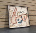 Shanghai Circuit Wall Art | Laser Engraved Wood • Chinese GP • Motorsport Gift - The Card Collective