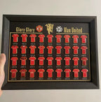 Football Club Evolution Jersey Display Frame | Soccer Memorabilia Gift | Manchester United, Arsenal & More - The Card Collective