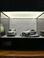 1/64 Rotating Acrylic Car Display Case Shelf | LED Display Box & Showroom Garage - The Card Collective