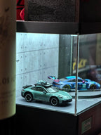 1/64 Rotating Acrylic Car Display Case Shelf | LED Display Box & Showroom Garage - The Card Collective