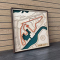 Shanghai Circuit Wall Art | Laser Engraved Wood • Chinese GP • Motorsport Gift - The Card Collective
