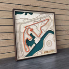 Shanghai Circuit Wall Art | Laser Engraved Wood • Chinese GP • Motorsport Gift - The Card Collective
