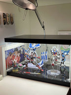 Premium Dual-Lit LED Acrylic Display Case | Dustproof Display Box & Shelf for LEGO, Statues, Models & Memorabilia - The Card Collective