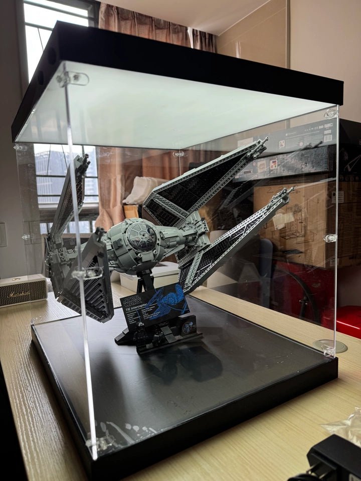 Premium Dual-Lit LED Acrylic Display Case | Dustproof Display Box & Shelf for LEGO, Statues, Models & Memorabilia - The Card Collective