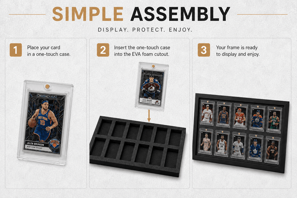 OneTouch Magnetic Trading Card Display Frame Case – Custom Colour Frame | Pokémon • MTG • Yu - Gi - Oh • One Piece • Sports Cards - The Card Collective