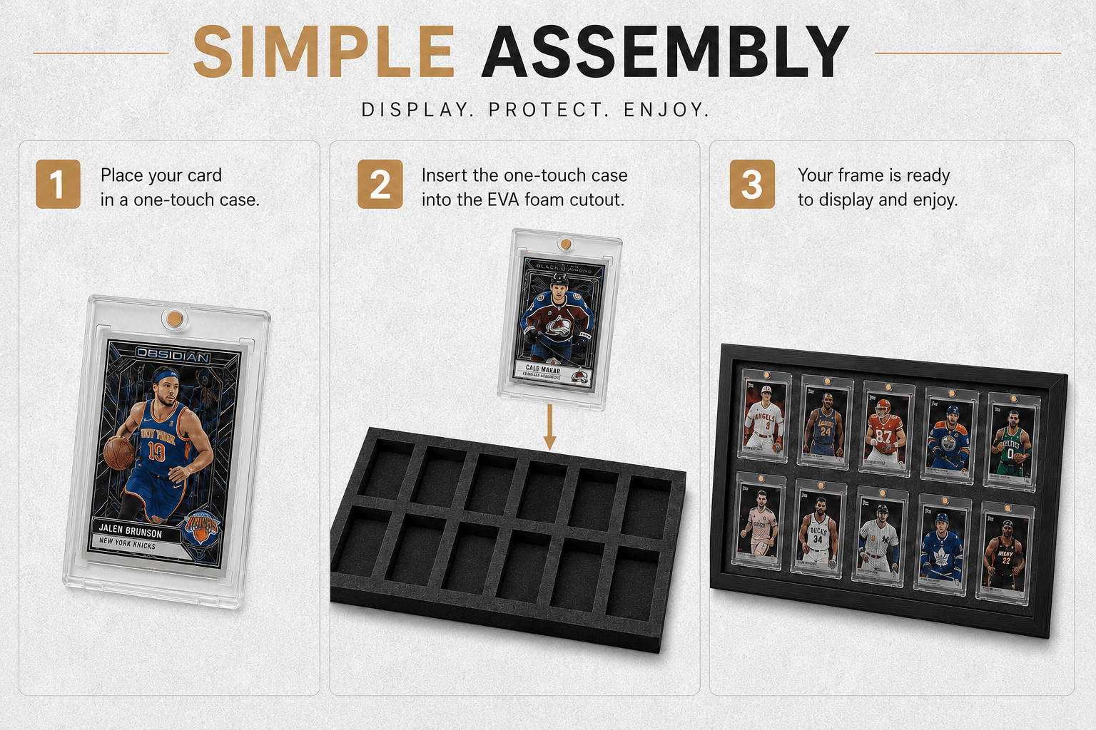 OneTouch Magnetic Trading Card Display Frame Case – Custom Colour Frame | Pokémon • MTG • Yu - Gi - Oh • One Piece • Sports Cards - The Card Collective