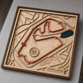 Interlagos Circuit Wall Art | Laser Engraved Wood • Brazilian GP • Motorsport Gift - The Card Collective