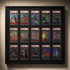 15 Grid Aluminium Trading Card Display Frame Case | PSA, BGS & One Touch | Pokémon • MTG • Yu-Gi-Oh • One Piece • Sports Cards - The Card Collective