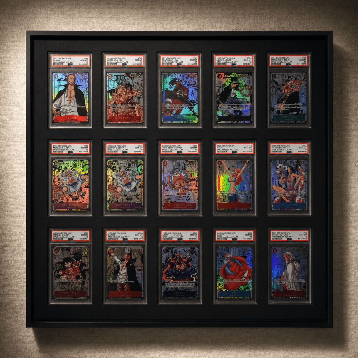 15 Grid Aluminium Trading Card Display Frame Case | PSA, BGS & One Touch | Pokémon • MTG • Yu-Gi-Oh • One Piece • Sports Cards - The Card Collective