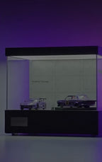 1/64回転式アクリルカー展示ケース棚 | LEDディスプレイボックス＆ショールームガレージ