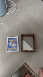 SnapFrame – Toploader Magnetic Curved Solid Wood Raw Trading Card Display Frame Case for Pokémon, MTG, Yu-Gi-Oh! & One Piece