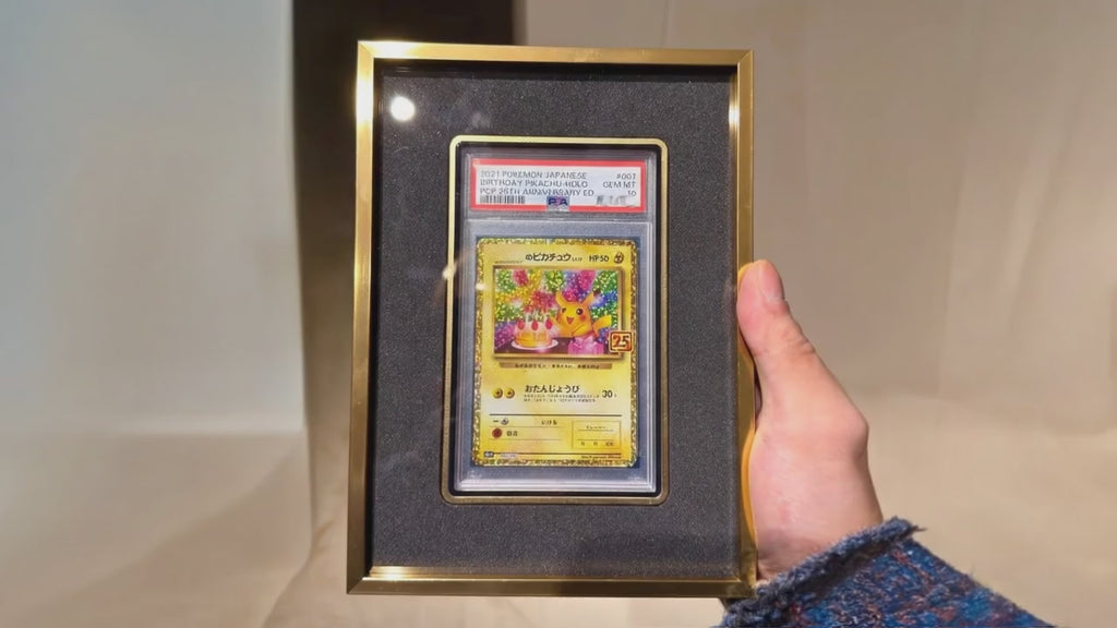 1 Grid Aluminium Trading Card Metal Display Frame Case | PSA, BGS & One Touch | Pokémon • MTG • Yu-Gi-Oh • One Piece • Sports Cards