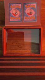 2 Card Trading Card Display Frame Case – Custom Arc I Curved Hardwood Frame | Pokémon • MTG • Yu-Gi-Oh • One Piece • Sports Cards