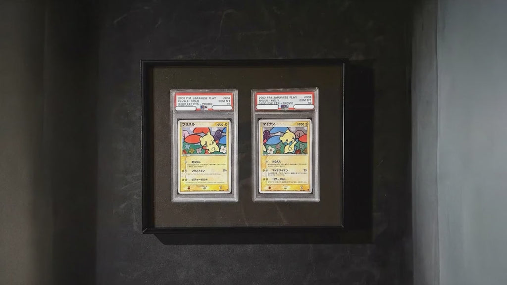 2 Grid Aluminium Trading Card Metal Display Frame Case | PSA, BGS & One Touch | Pokémon • MTG • Yu-Gi-Oh • One Piece • Sports Cards