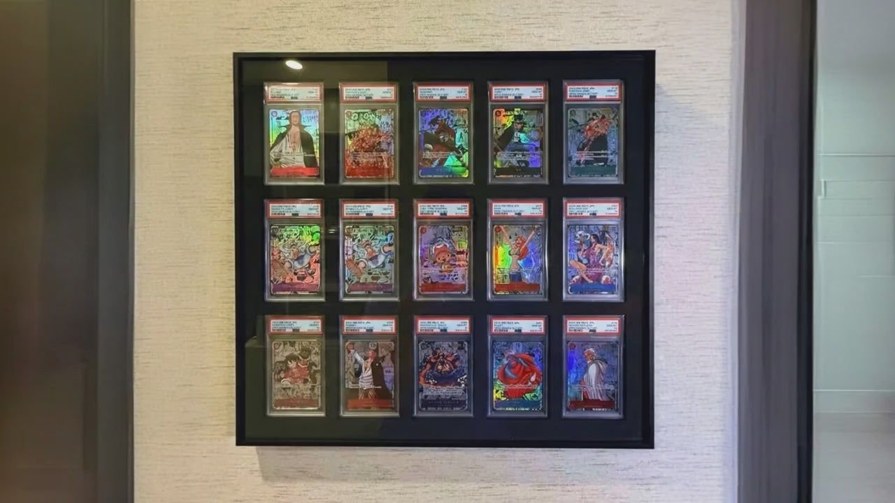 15グリッド アルミニウム トレーディングカード メタルディスプレイフレームケース | PSA、BGS & ワンタッチ | ポケモン・MTG・遊戯王・ワンピース・スポーツカード