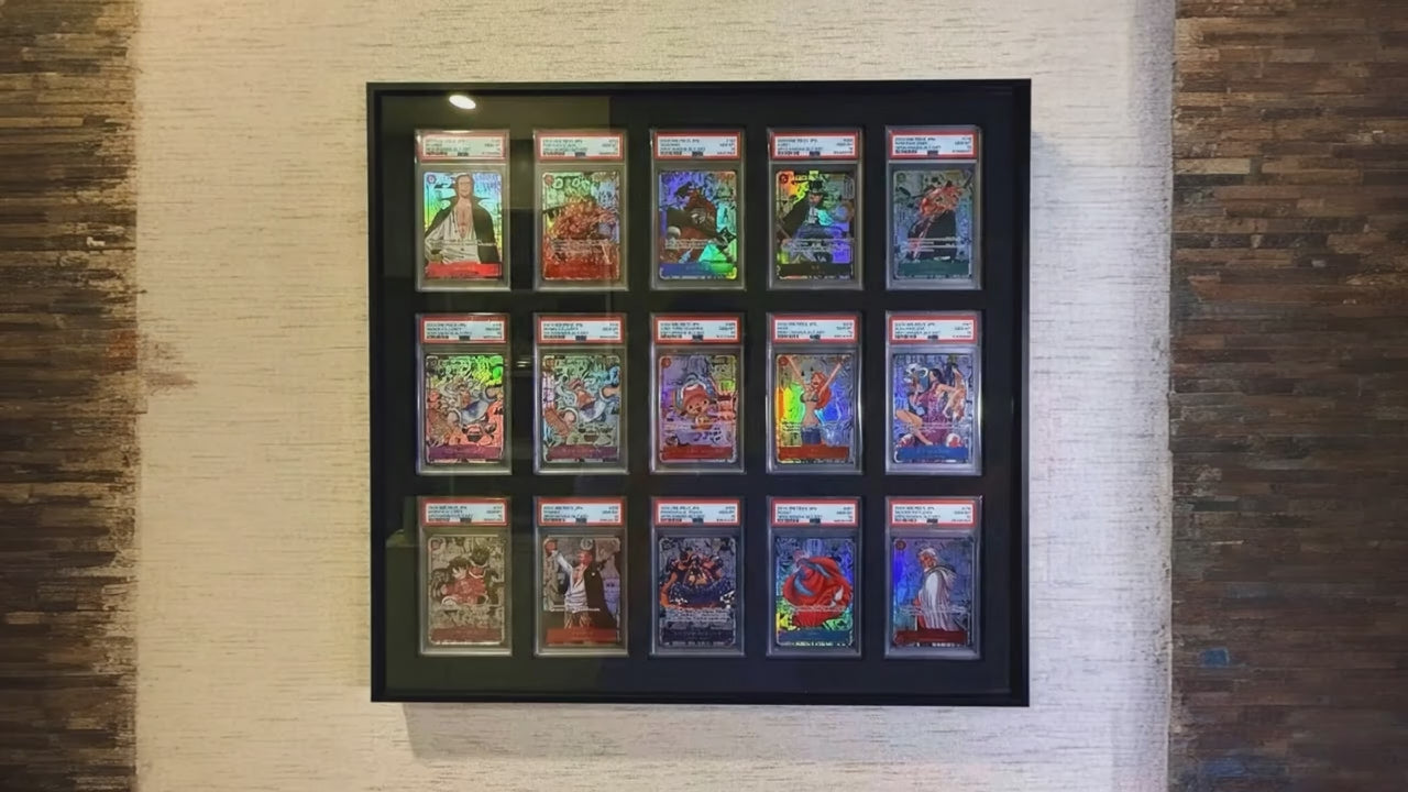 15グリッド アルミニウム トレーディングカード メタルディスプレイフレームケース | PSA、BGS & ワンタッチ | ポケモン・MTG・遊戯王・ワンピース・スポーツカード